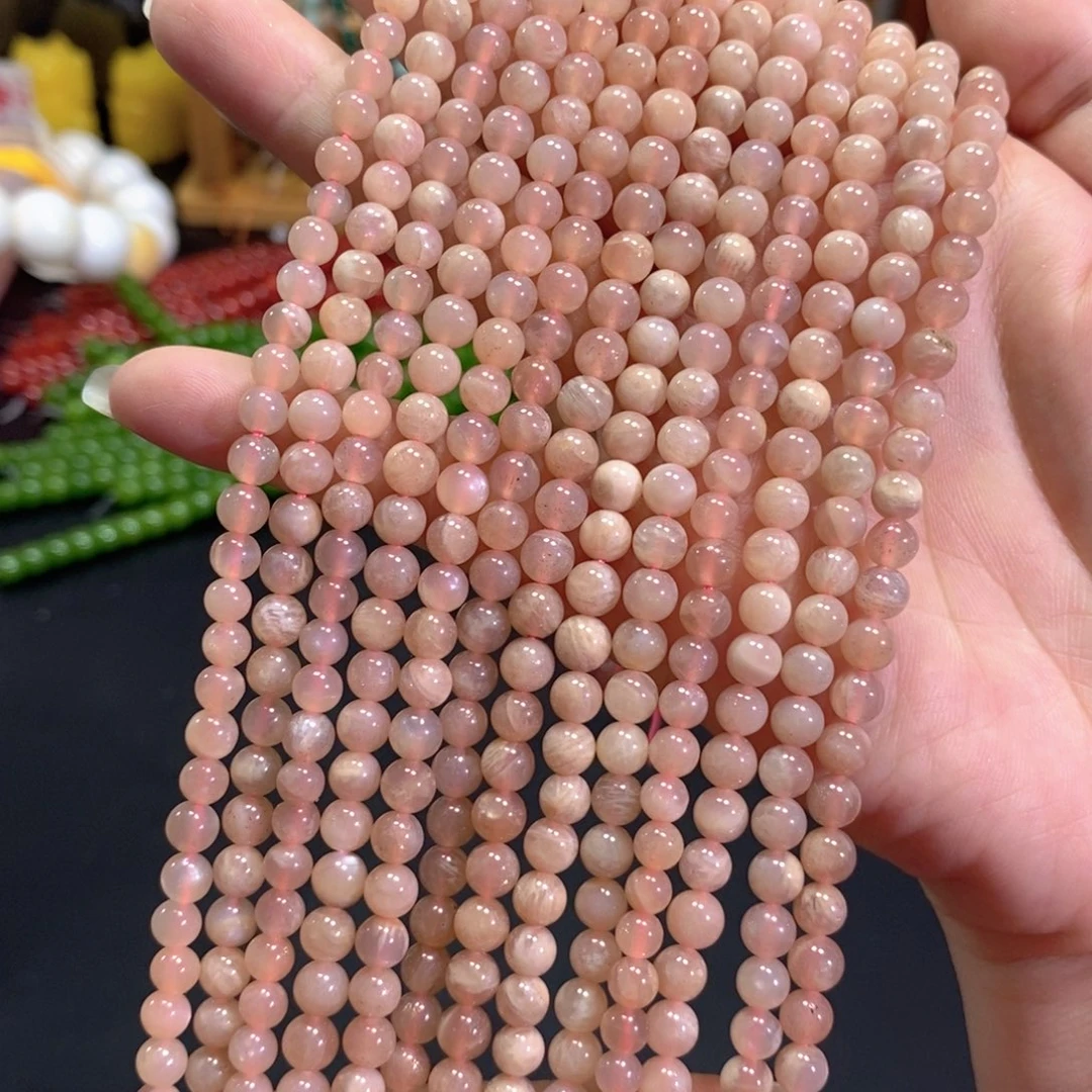 玛瑙/玉髓未镶嵌珠宝半成品太阳一条卡6mm