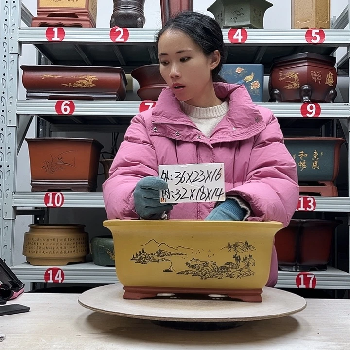 紫砂花盆紫砂花盆