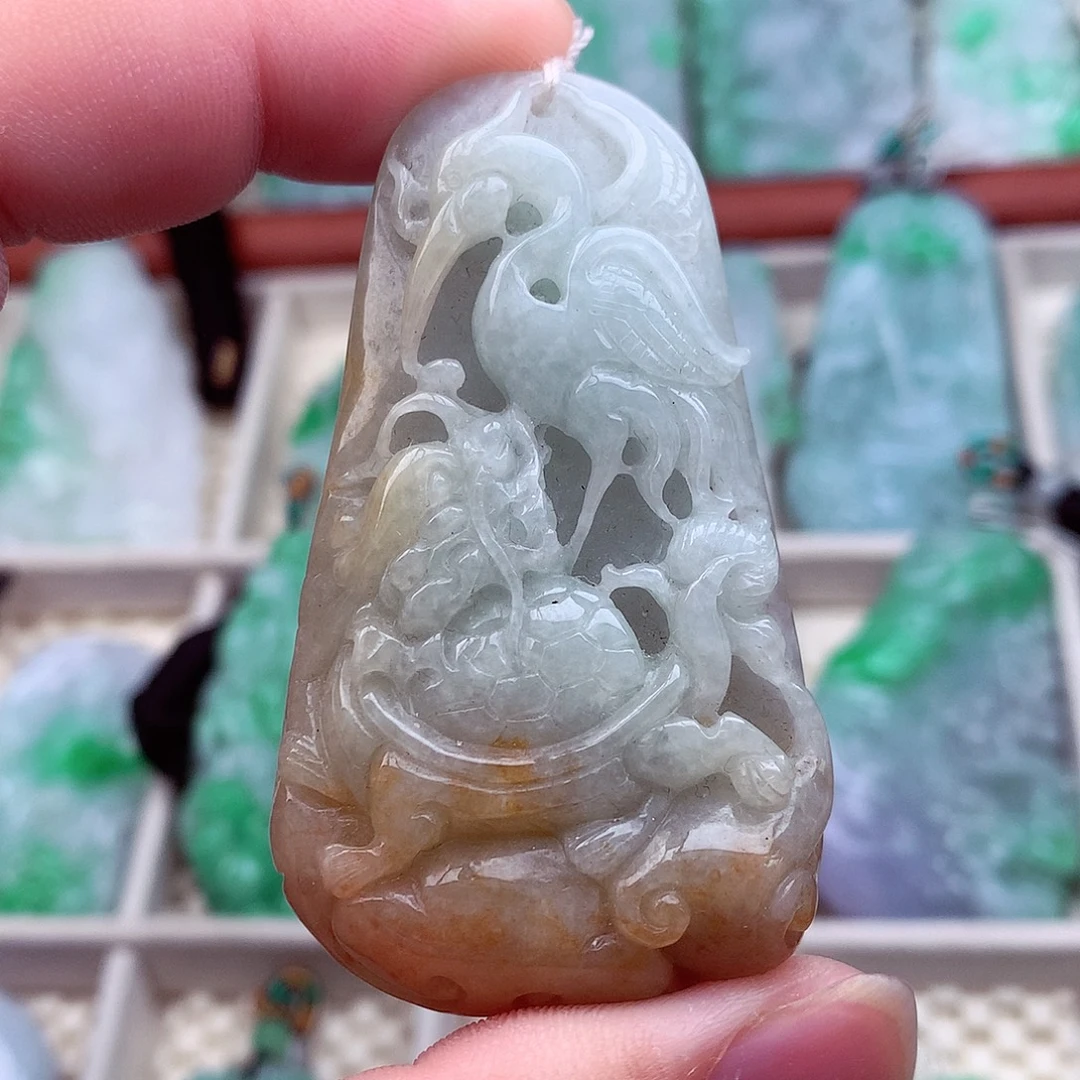 翡翠未镶嵌吊坠(不含链)