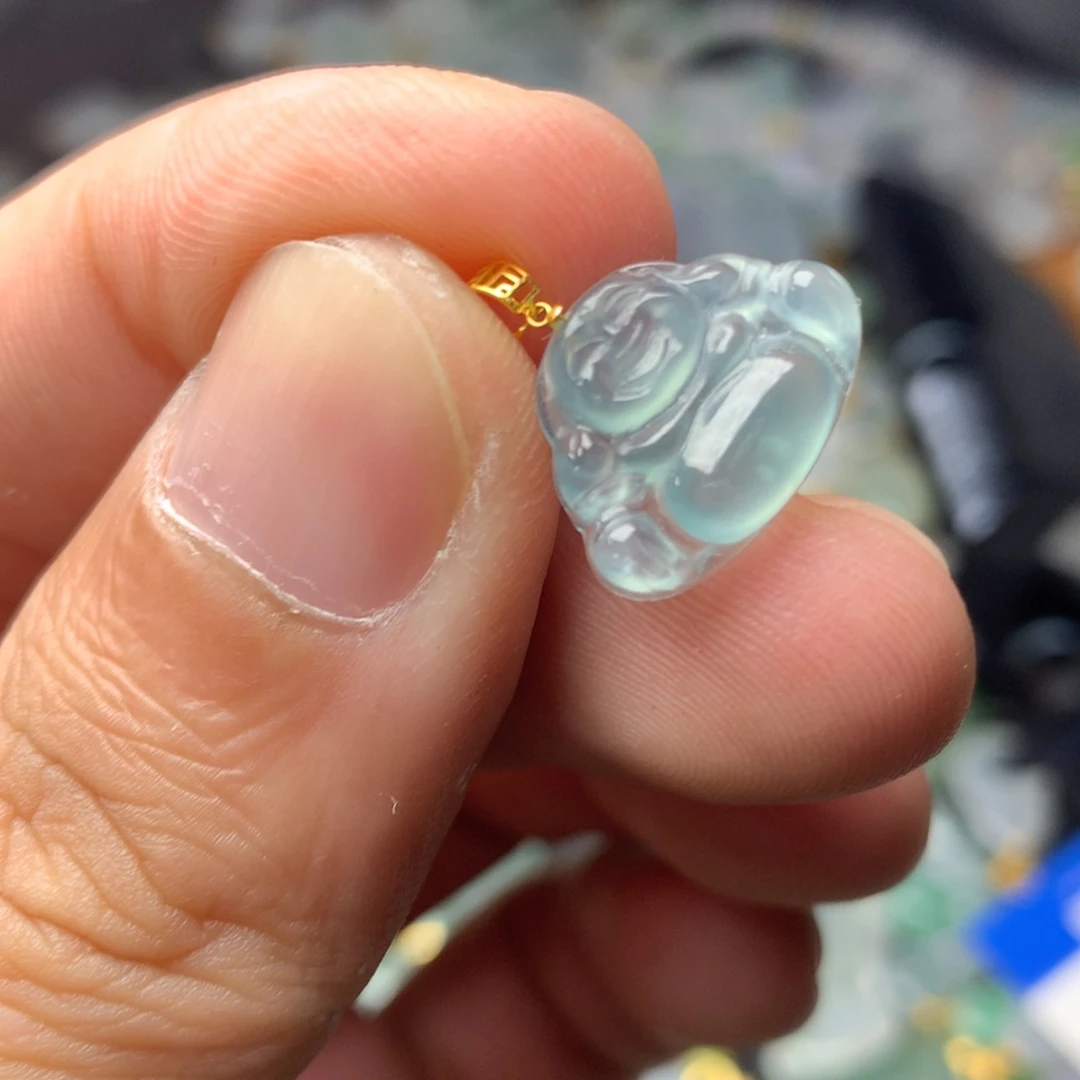 【闪购商品】颈饰18K金镶嵌翡翠翡翠
