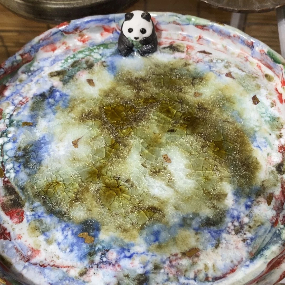 粗陶柴烧志野茶器