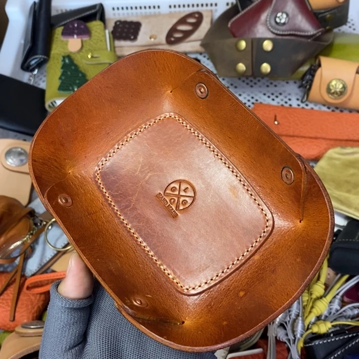 头层牛皮瑕疵托盘