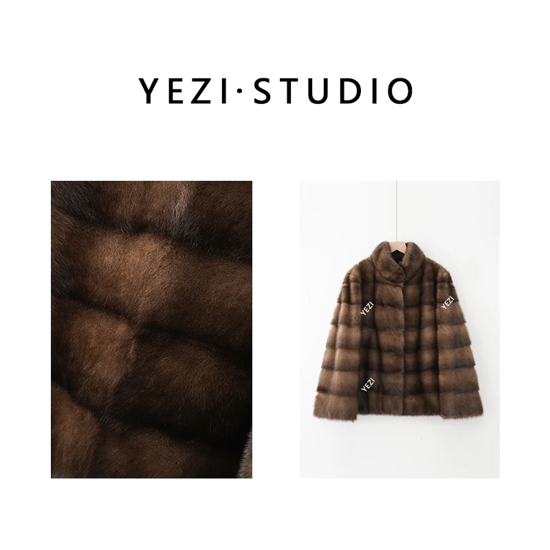 叶子定制【 北美收藏家】北美进口原生貂皮草外套24491812-12/28