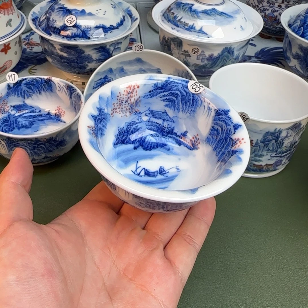 彦祖纯手工手绘茶具165