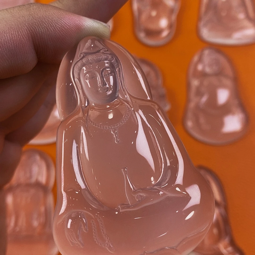 智***顿石英质玉未镶嵌吊坠(赠链)