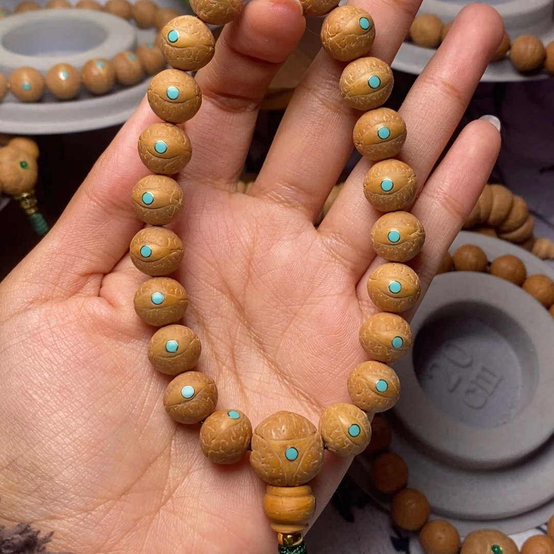 凤眼菩提吊坠手串
