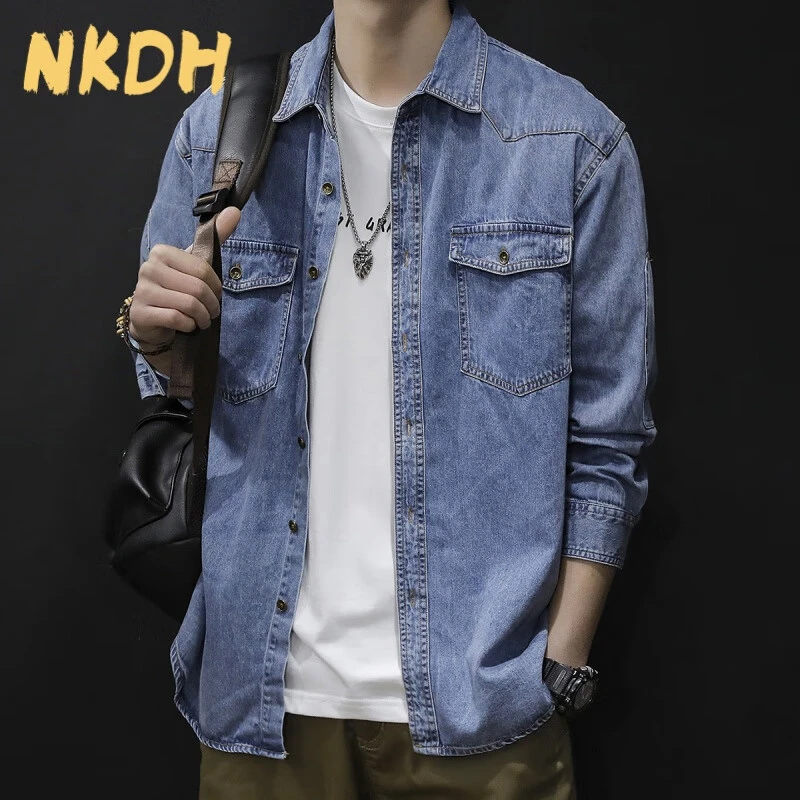 品牌牛仔外套男春秋季薄款新款休闲潮牌长袖