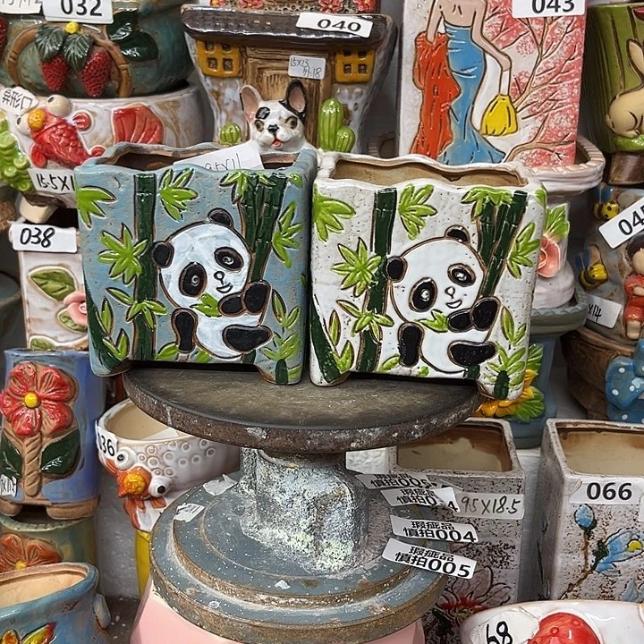 粗陶材质多肉花盆