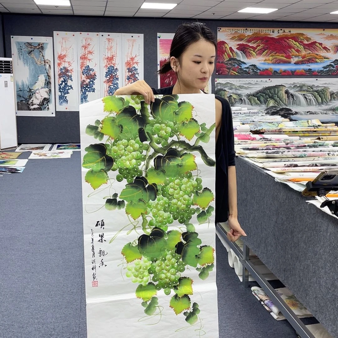 国画作品小姐姐放漏…