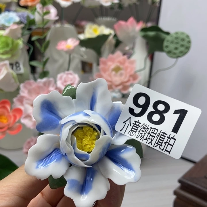 陶瓷手工制作陶瓷花