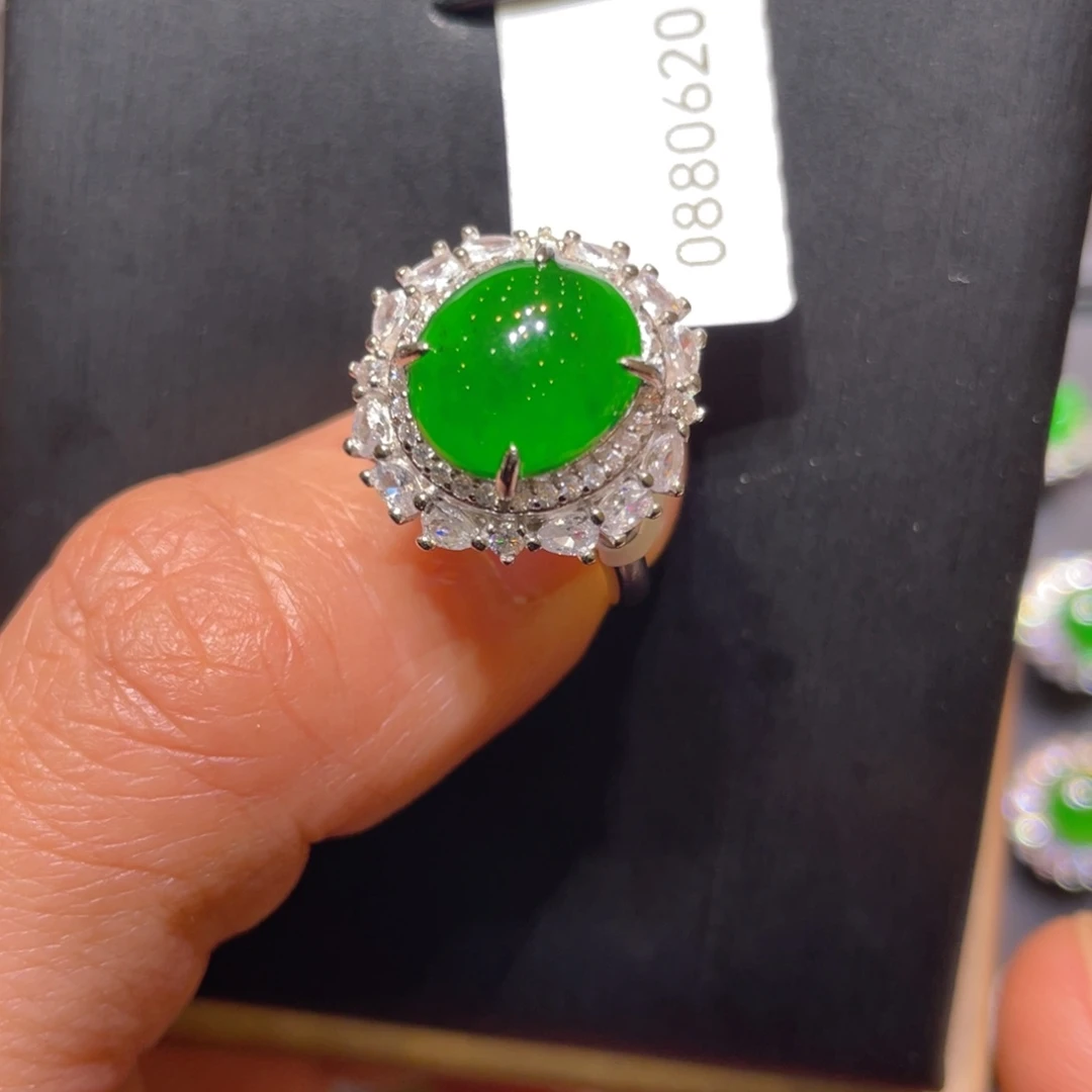 翡翠银S925镶嵌颈饰