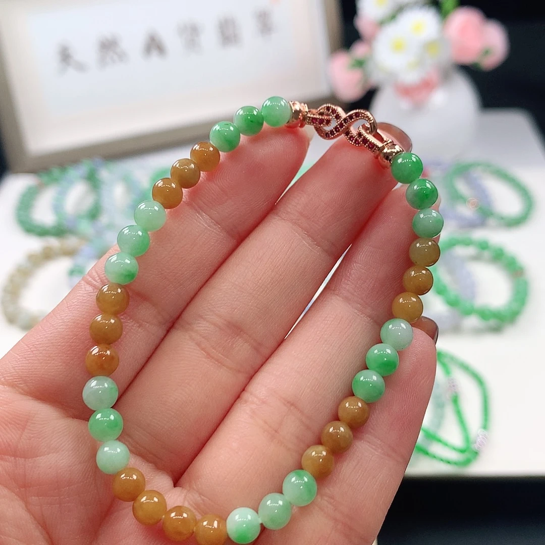 翡翠未镶嵌手链5mm
