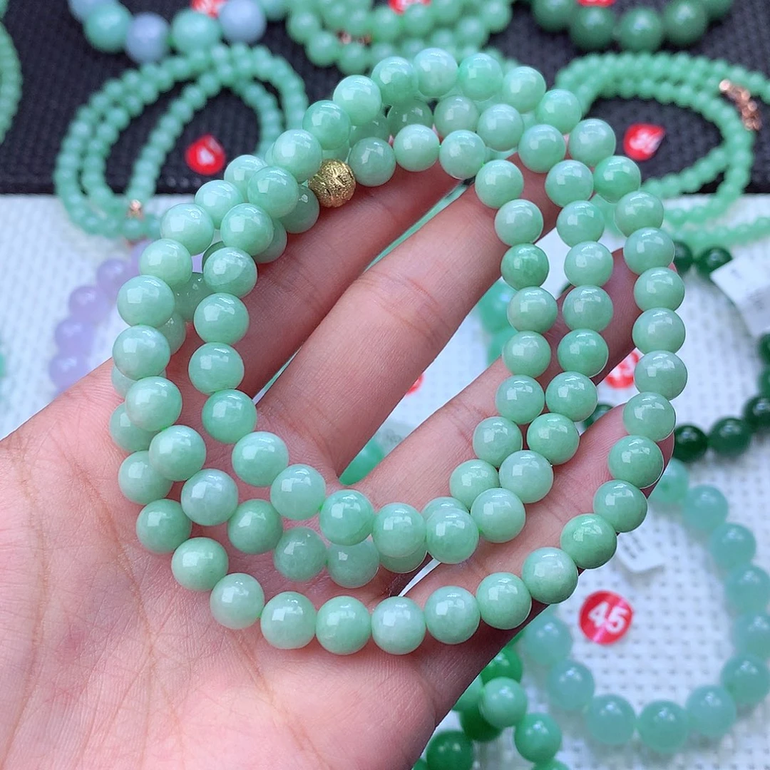 翡翠未镶嵌毛衣链