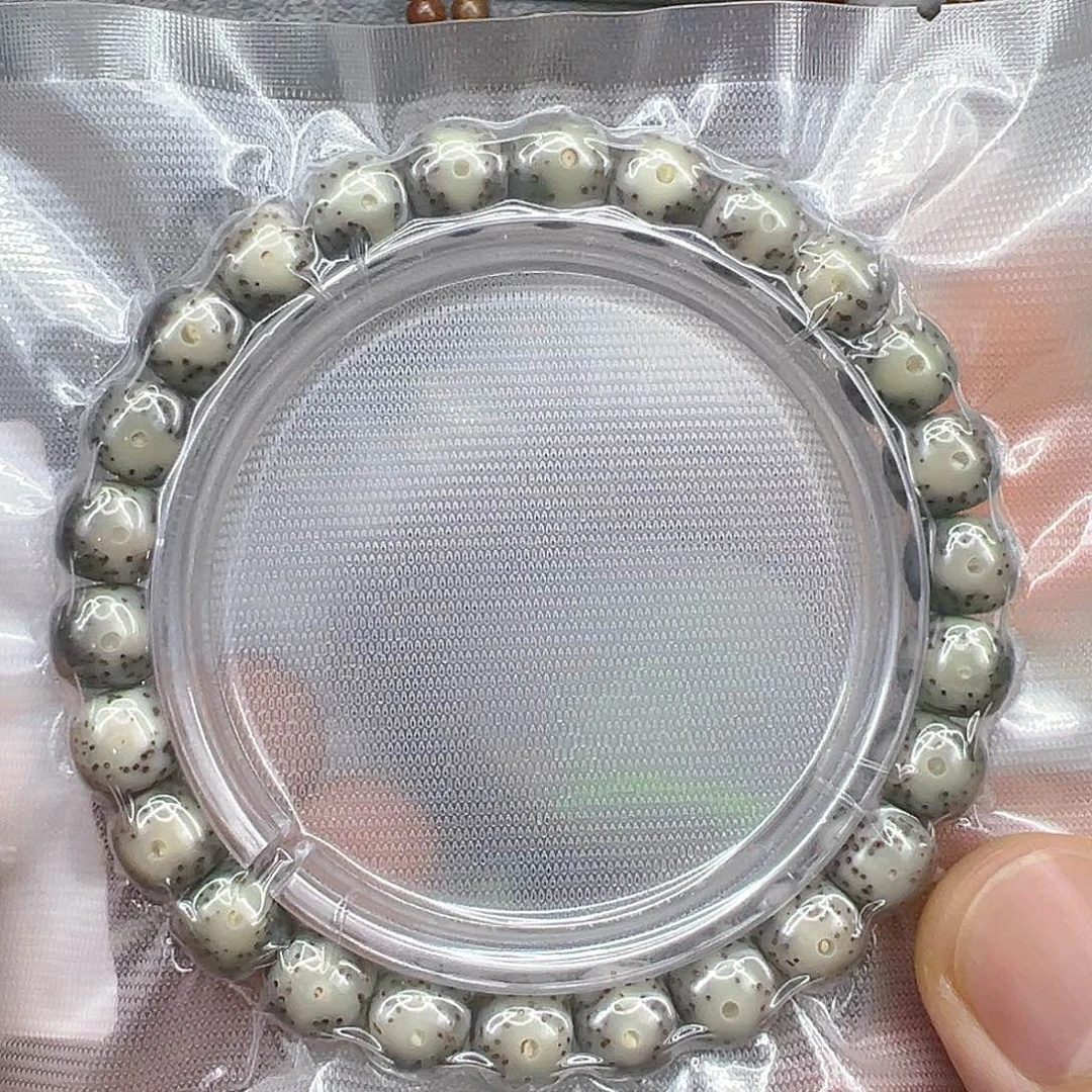 星月菩提手串42殿堂卡姿兰大眼睛黑冰灰星月菩提单圈98