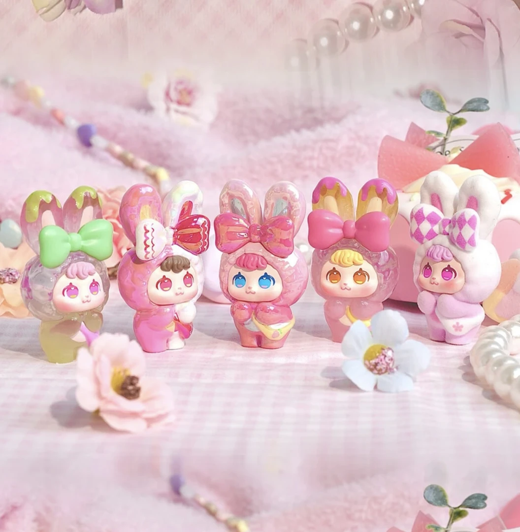 【拆盒】SPBOMI出游小兔系列萌粒盲盒可爱摆件