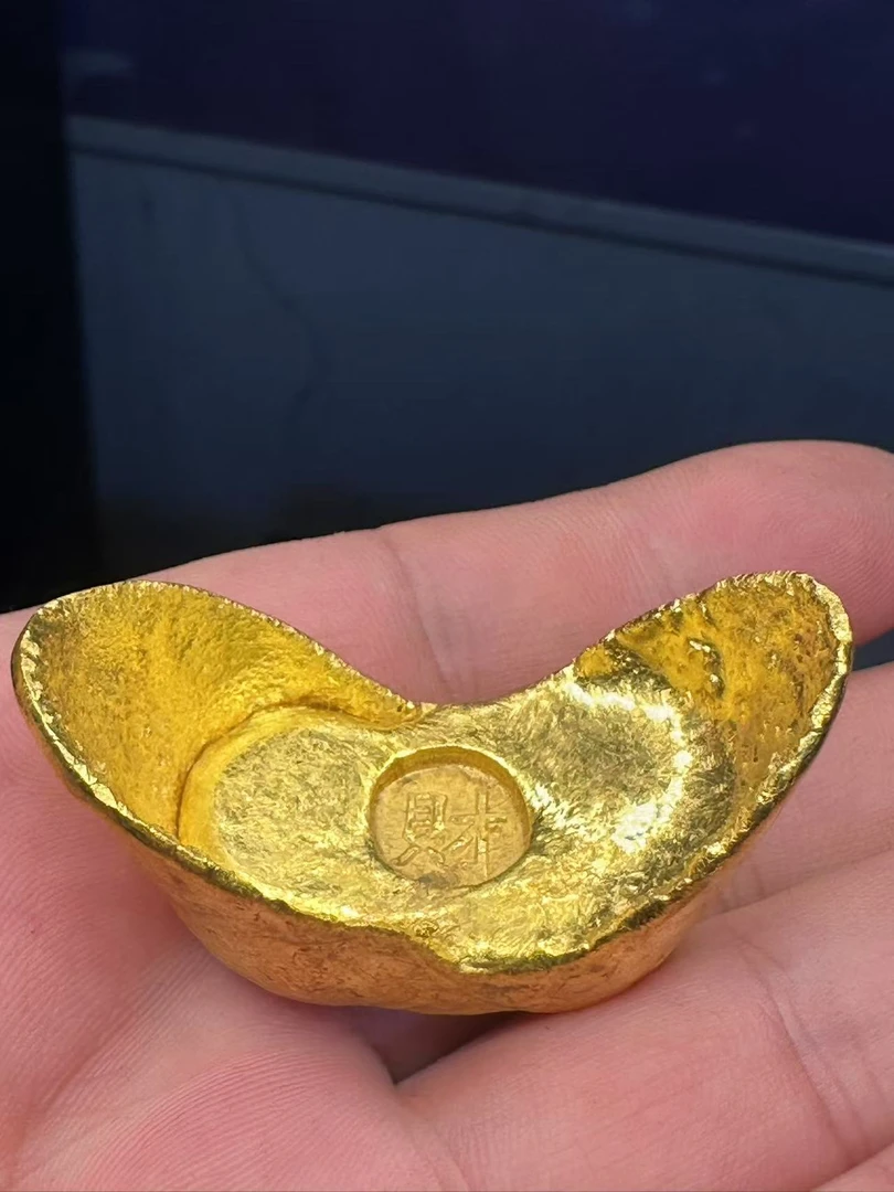 可溶可化可改款金色元宝创意家居装饰