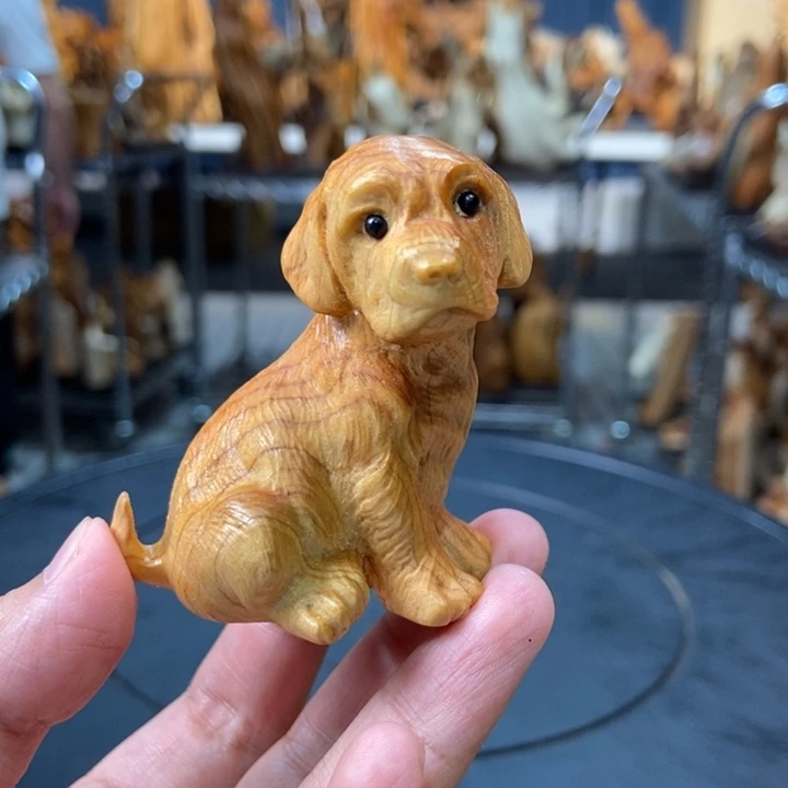 柏木（崖柏）手把件狗