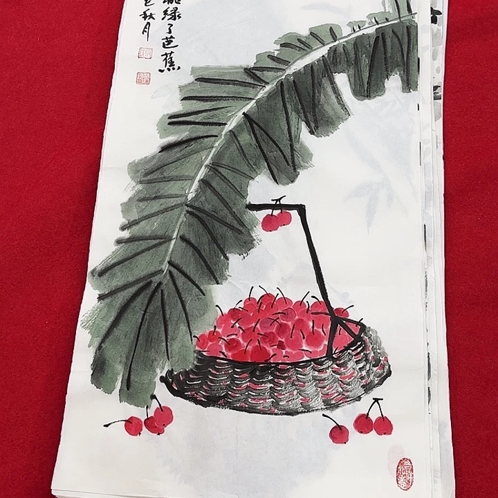 国画花鸟的翅膀和翅膀是一样