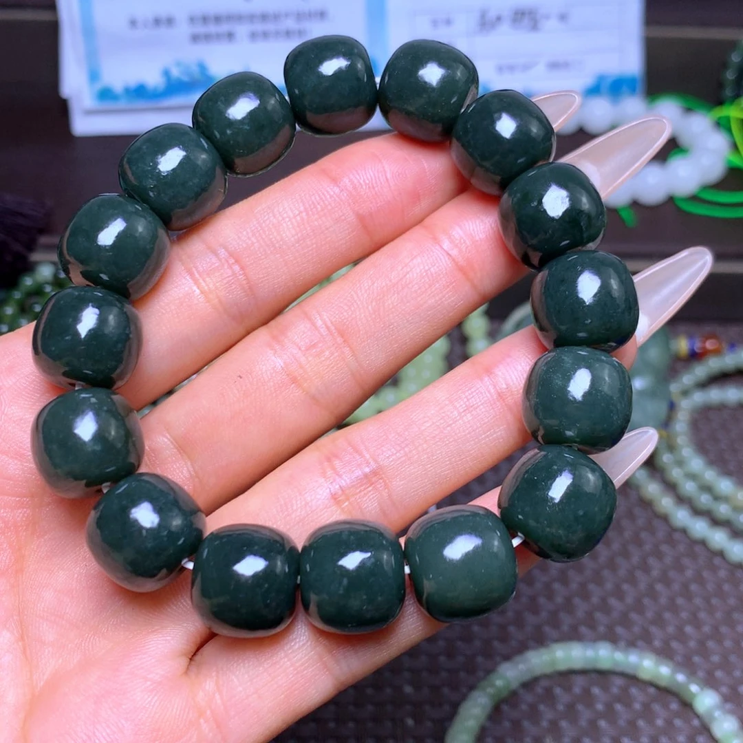 未镶嵌手串和田玉卡14