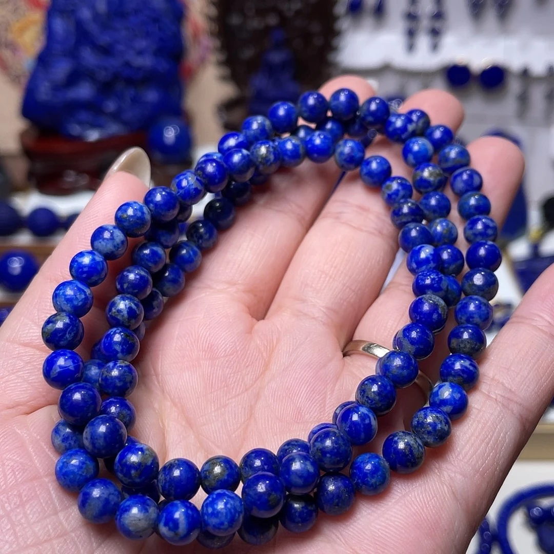 青金石未镶嵌入门级6mm108佛珠