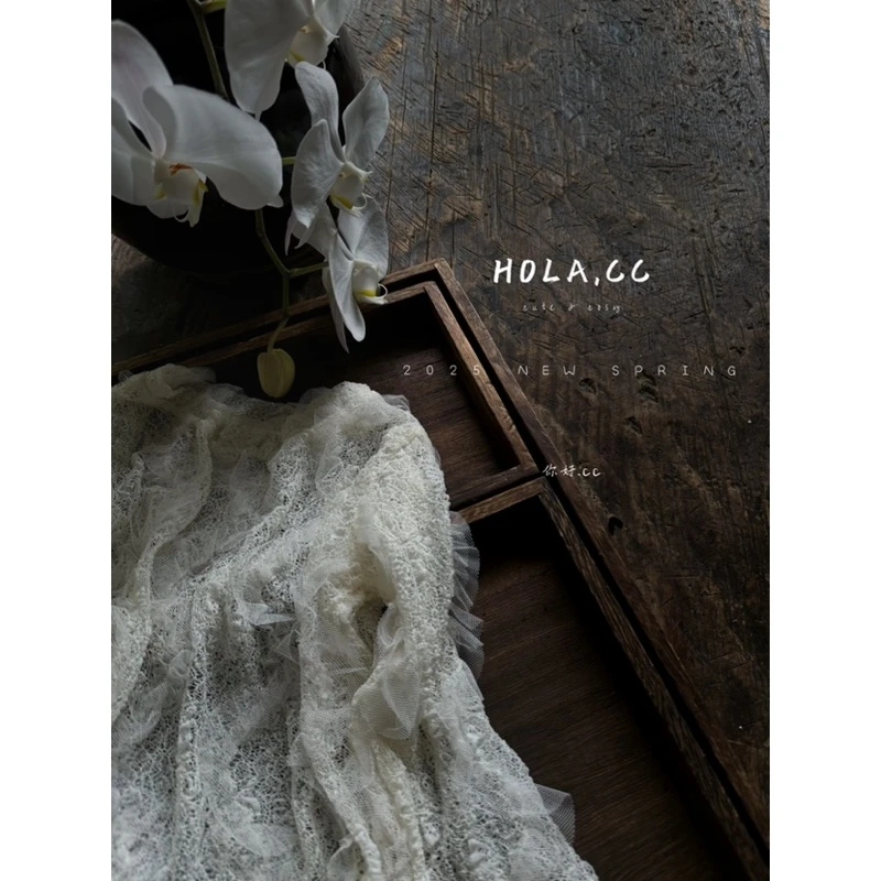 HOLA.CC·25春~蕾丝波浪纱打底衫8802（汉服打底衫）