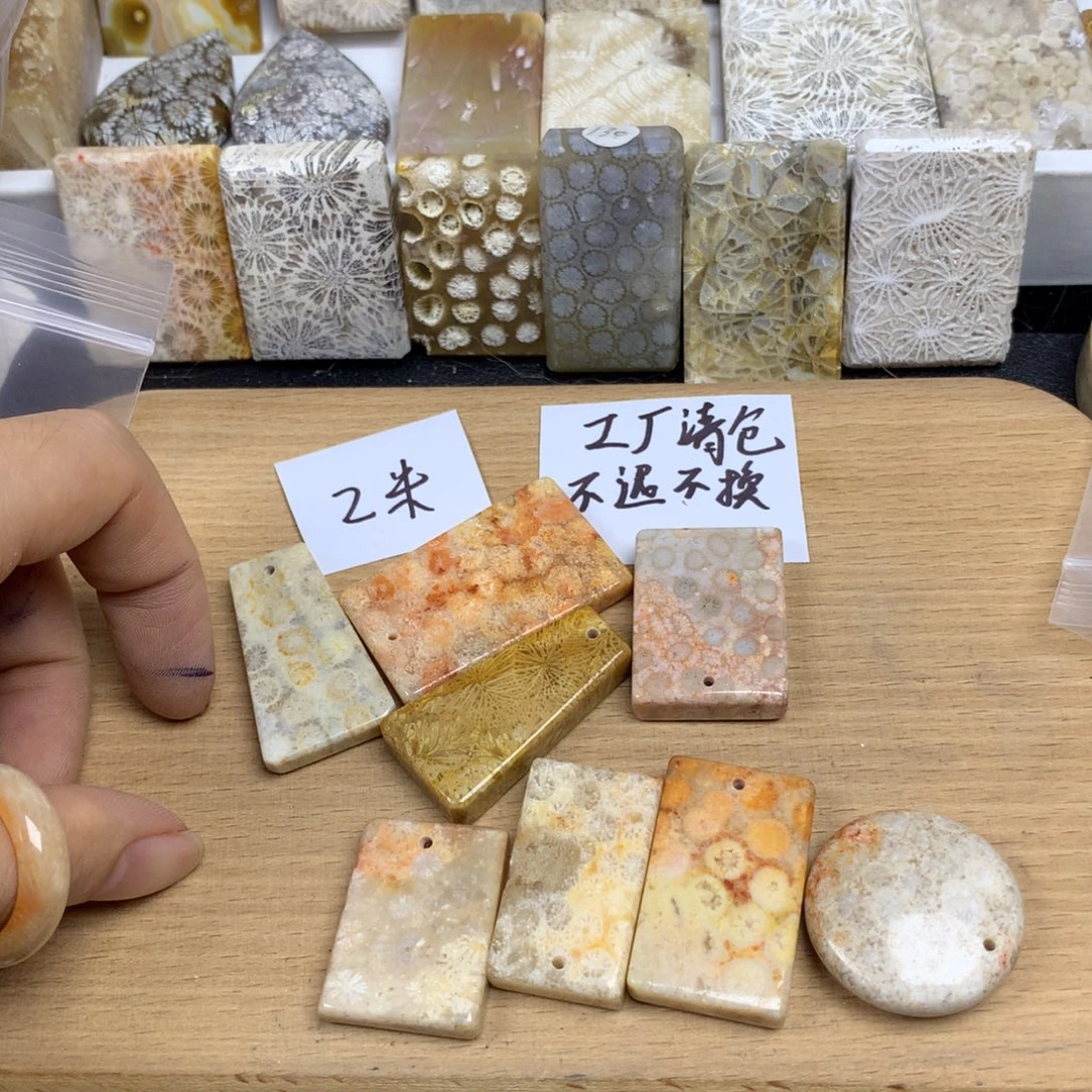 K***a未镶嵌无硅化珊瑚（珊瑚玉）