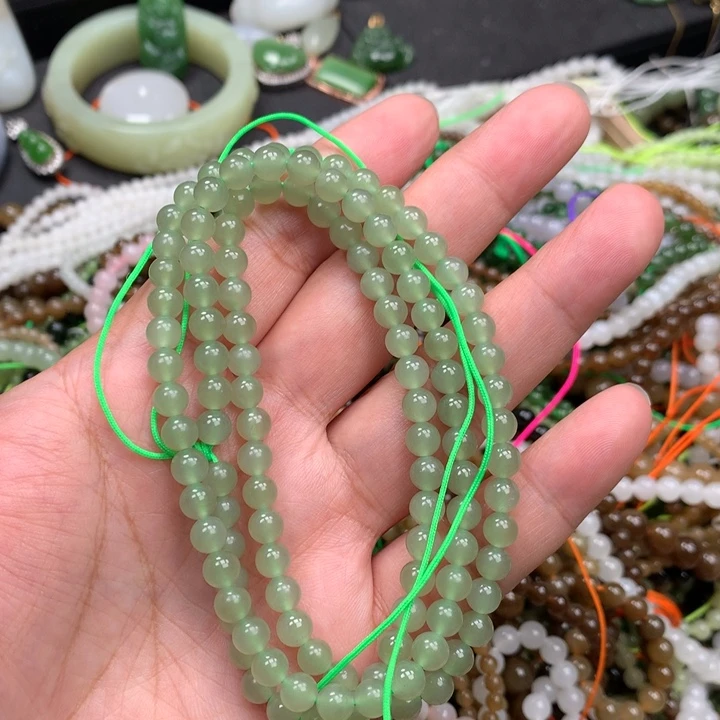 和田玉未镶嵌手链11