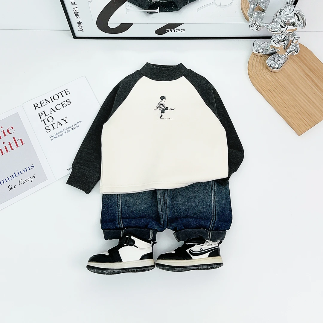 儿童打底衫男童T恤冬款2025新款秋冬装 HZ251027 悠悠童话童装