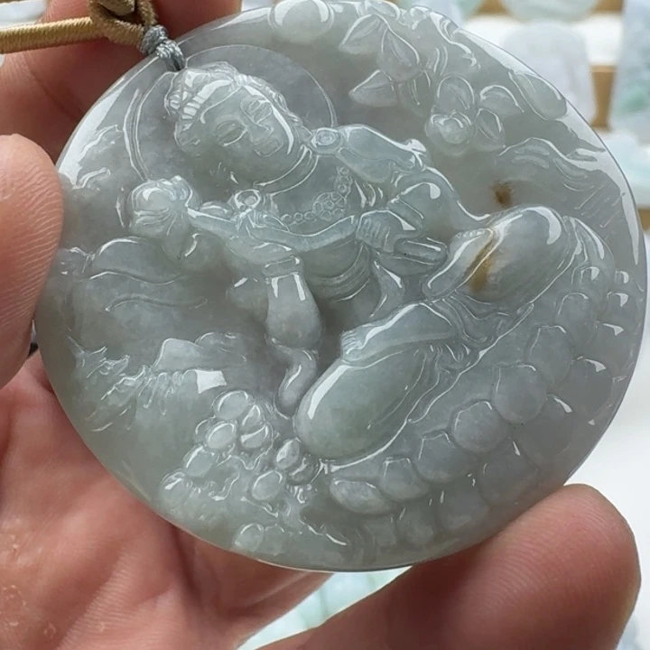 翡翠未镶嵌颈饰天然缅甸A货翡翠