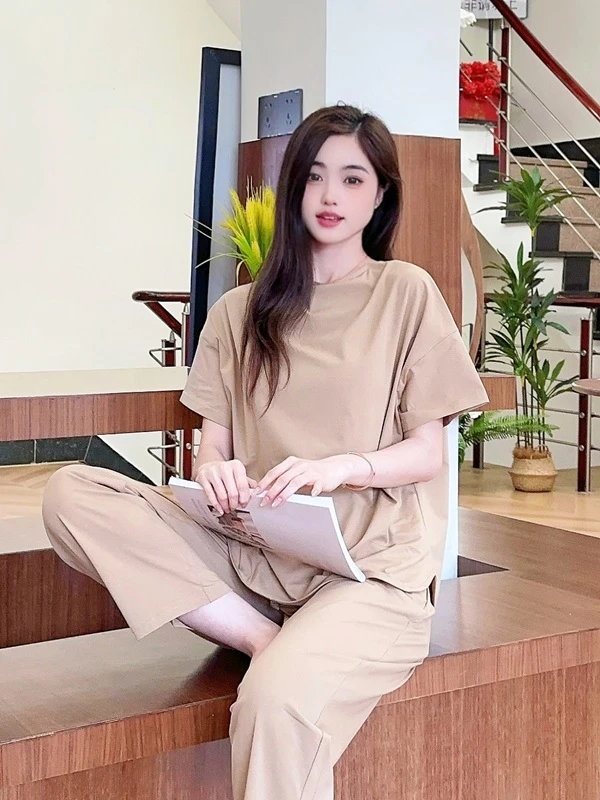 【2025-夏季新款】家居睡衣女106套装时尚休闲可外穿简约