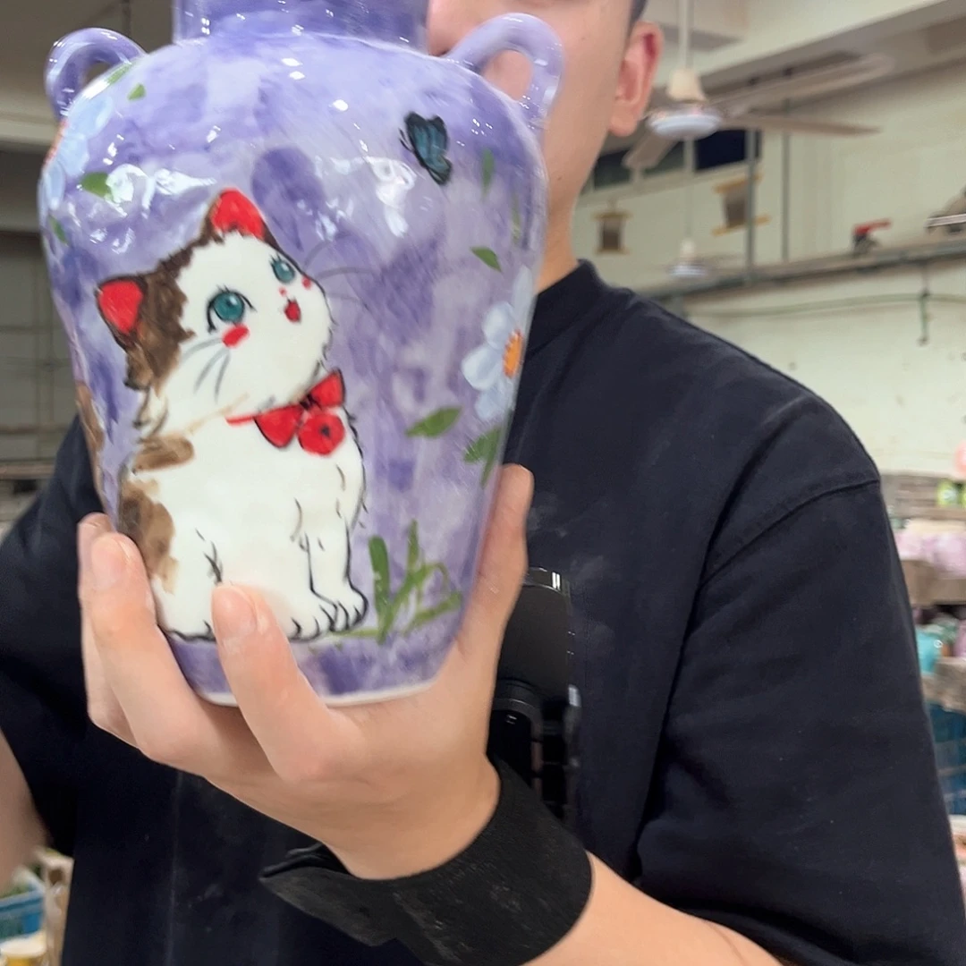 陶瓷手工手绘到手一个25-233