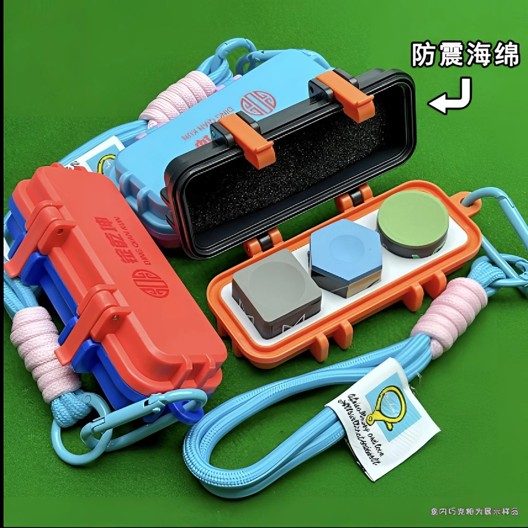 三槽巧克粉盒粉巧克粉三孔收纳盒中八巧克粉收纳盒巧克盒巧克台球