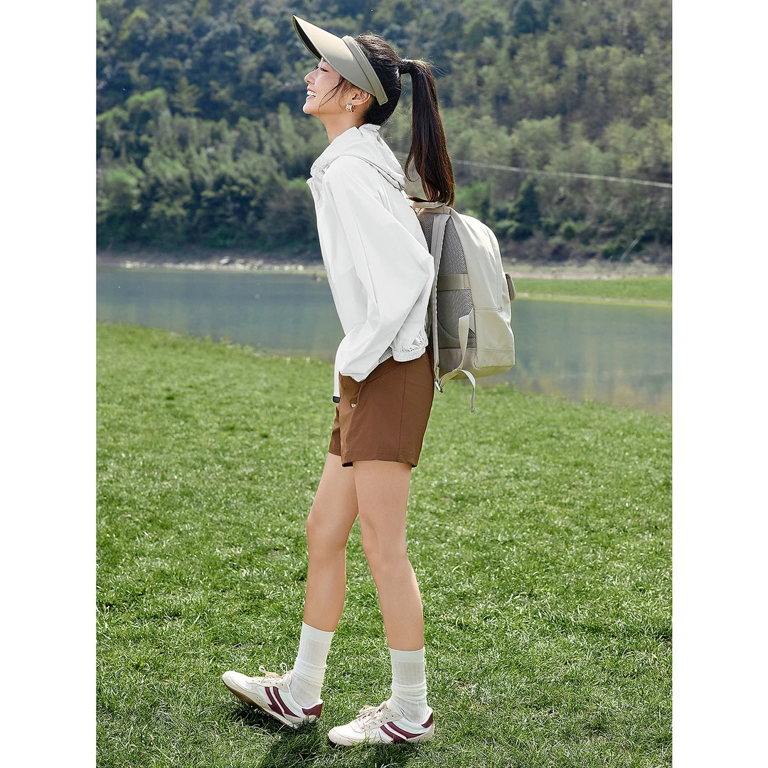 【心享阳光】玖姿安娜蔻KWFX40515户外风蝙蝠袖防晒外套女2025夏