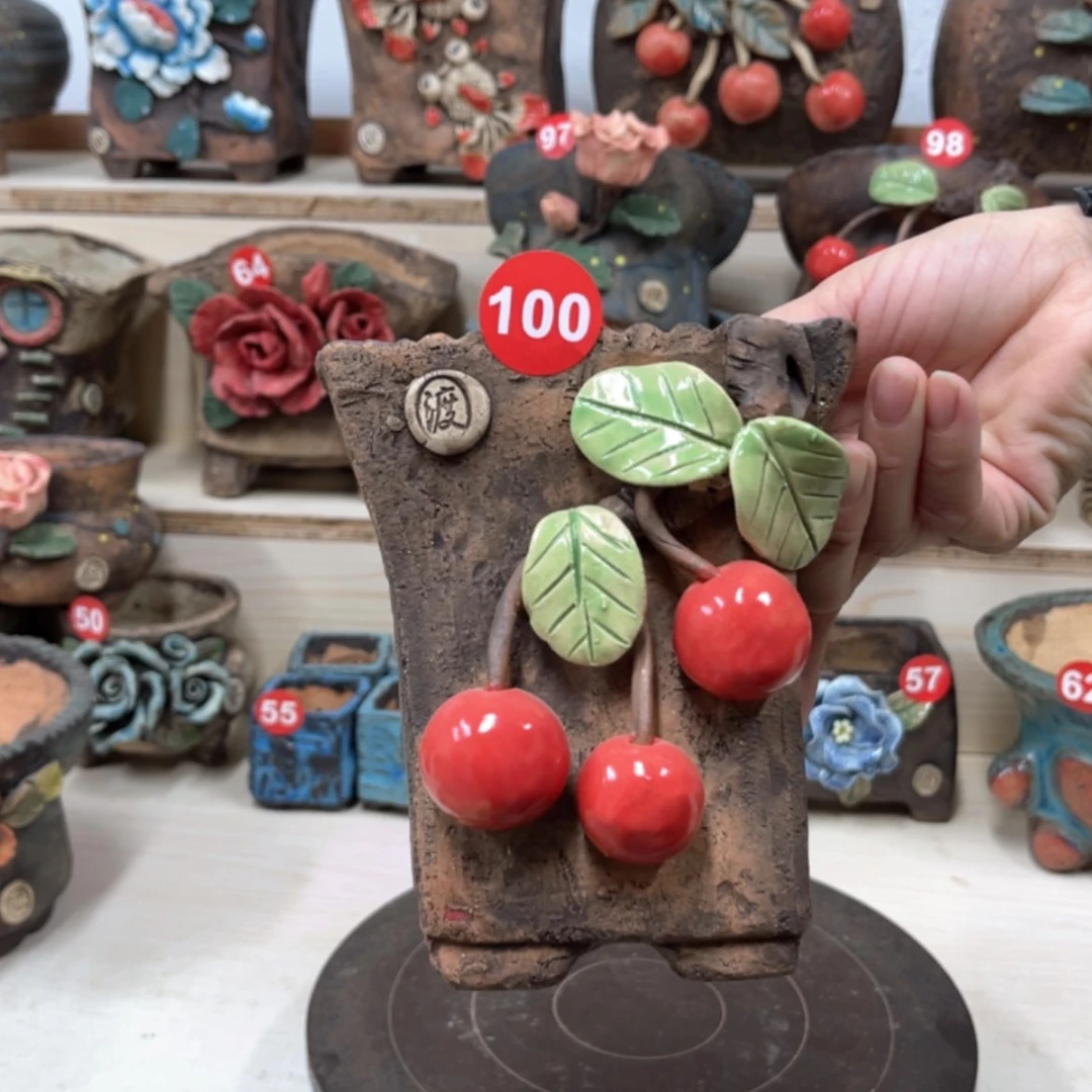 【闪购商品】紫砂花盆100号内口10外高14