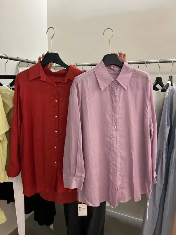 08228 衣长79 简约时尚百搭女衬衫