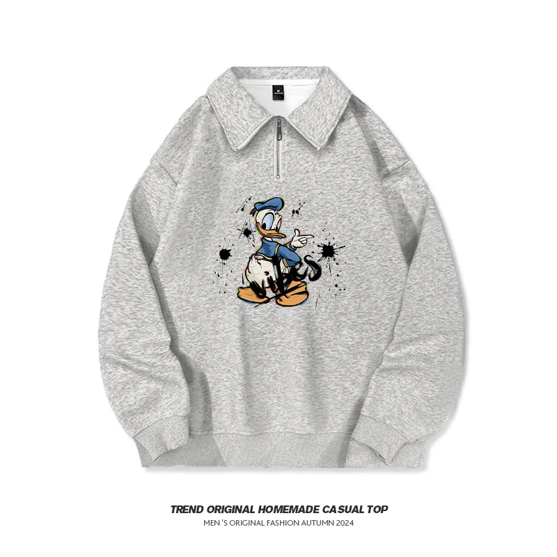 【卫衣系列】帅鸭 320g半拉链卫衣 男女同款无性别穿搭