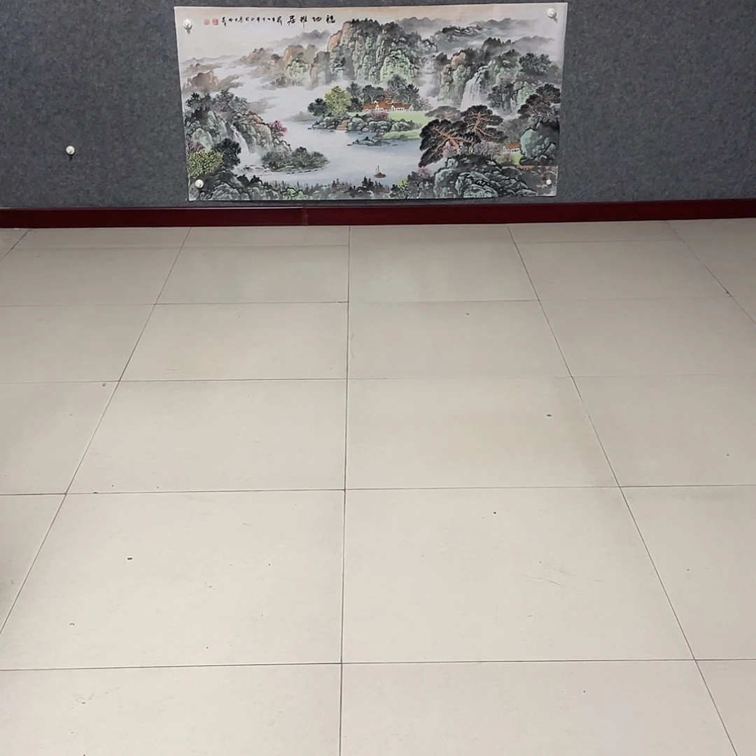 英***子国画四尺画芯捡漏