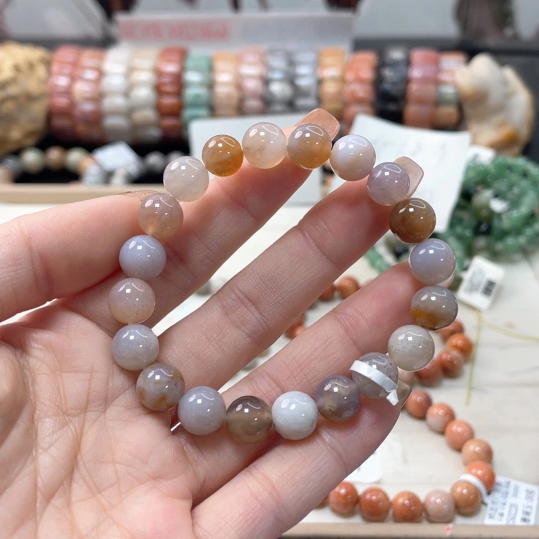 硅化珊瑚（珊瑚玉）手链未镶嵌流****)652