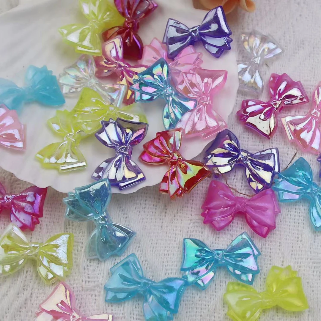 镀彩 蝴蝶结    手工DIY材料