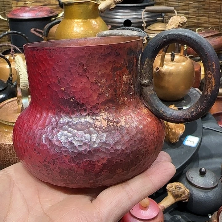 夜***橋紫铜手工制作约500毫升容量