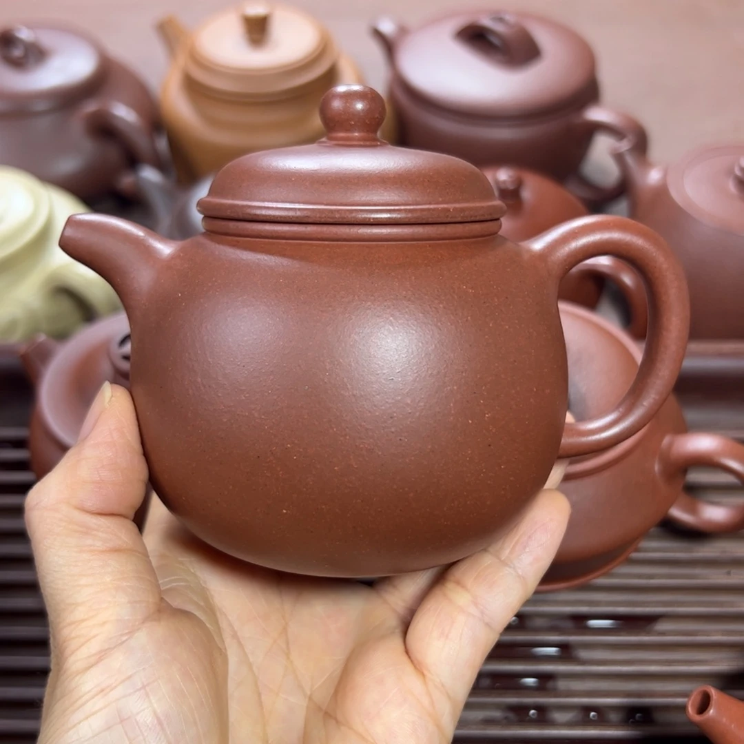 紫砂茶壶红皮龙 匏尊 260cc