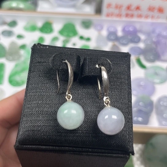 翡翠银S925镶嵌颈饰漏：卡10+珠耳坠