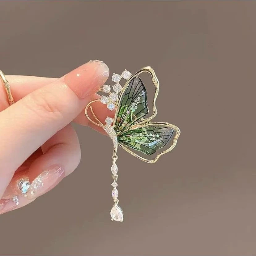 铜合金合成锆石胸针 【绿野仙踪】春夏胸针超闪精致胸花超仙优雅