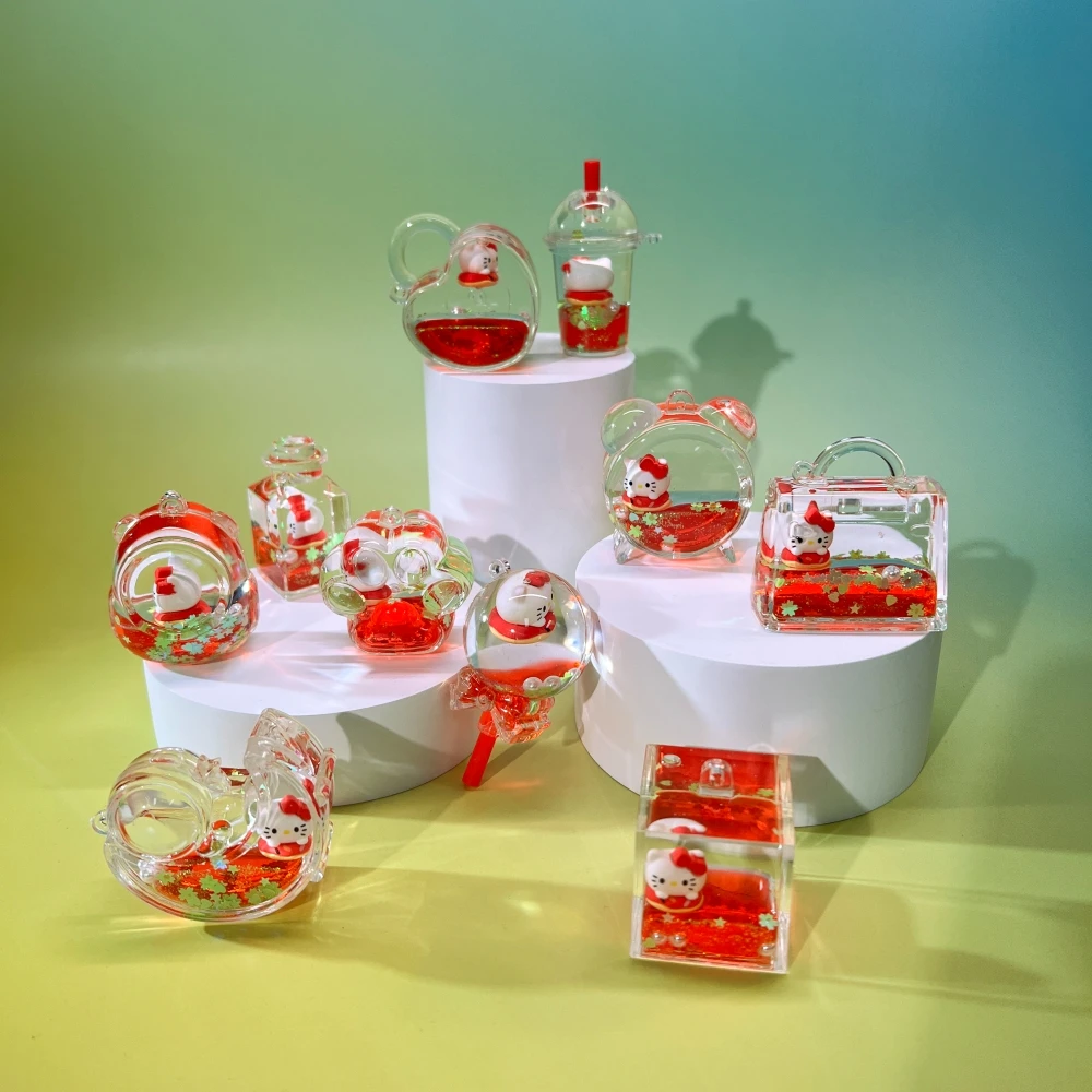 【夜光凯蒂猫】一组10个颜色办公室书桌公仔潮玩摆件