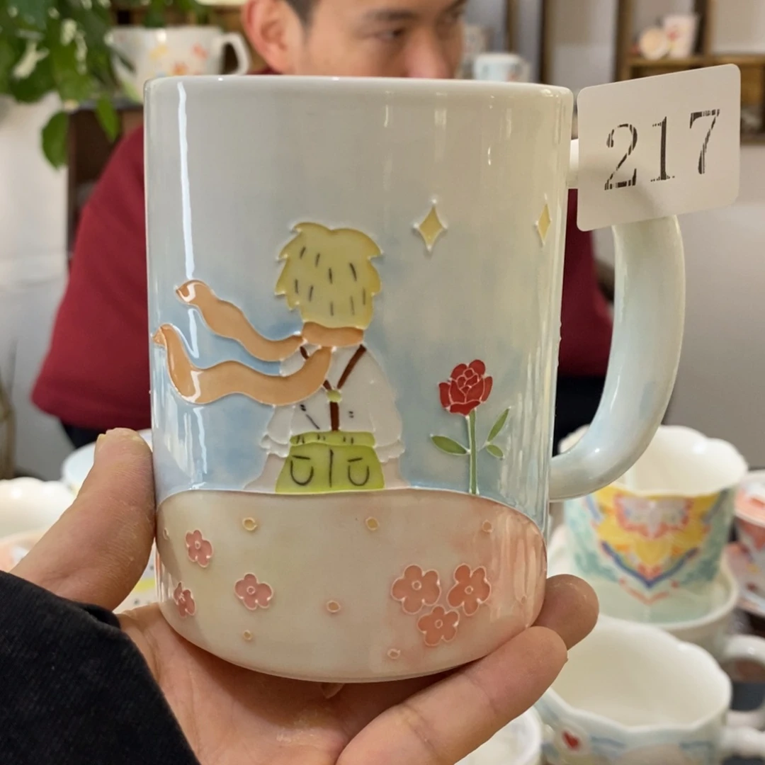 瓷片景德镇釉下彩手绘