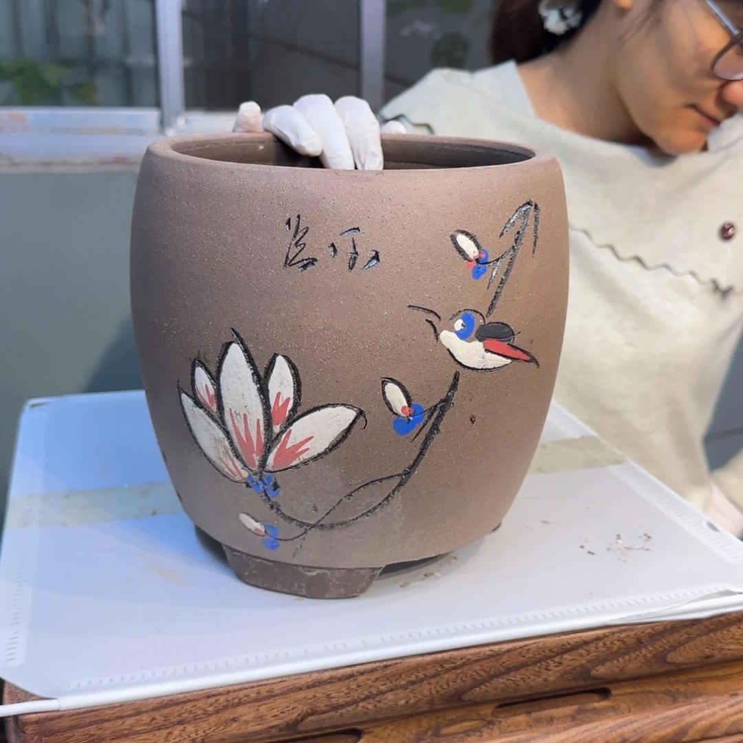 紫砂花盆紫砂口径18