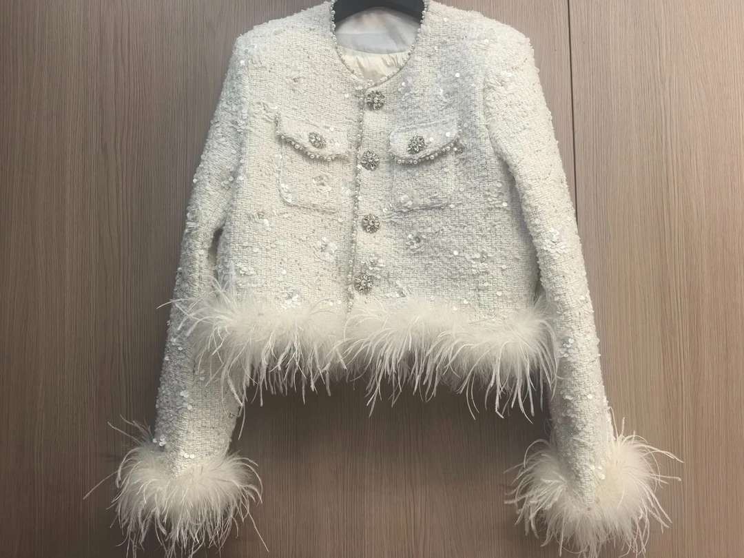 加绒加厚款长袖法式常规款设计师名媛时尚冬季