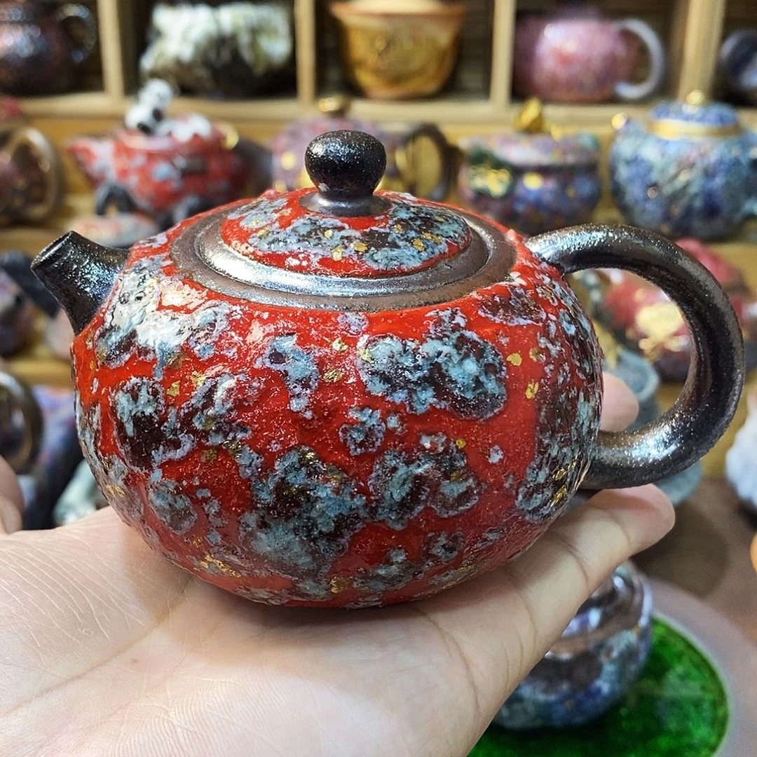 粗陶志野柴柴茶器