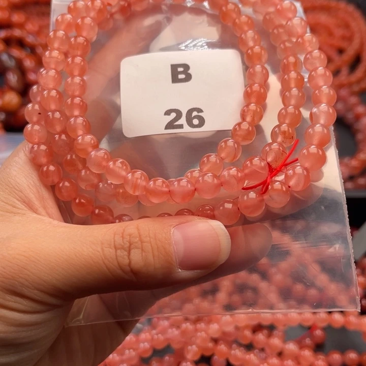 南红玛瑙未镶嵌多样性发货默认微瑕称重7mm