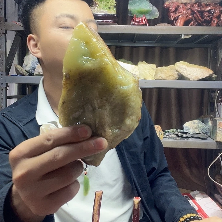 用***0未镶嵌蛇纹石玉珠宝奇石105